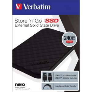 Verbatim Store n Go 240GB Portable SSD USB 3.1