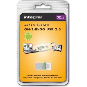 Integral Micro Fusion On-The-Go - USB-stick - 32 GB