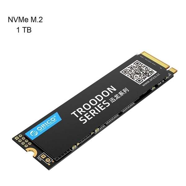 Orico M.2 NVMe interne SSD 2280 - 1TB - Troodon serie - 3D NAND flash - Zwart