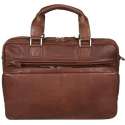 Business tas Davidts - Leer- Cognac-15 inch