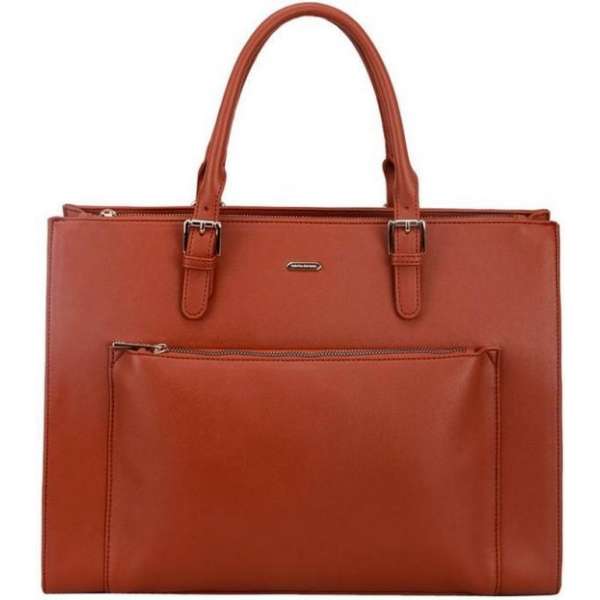 David Jones Extra grote Handtas Dames Handtas Cognac