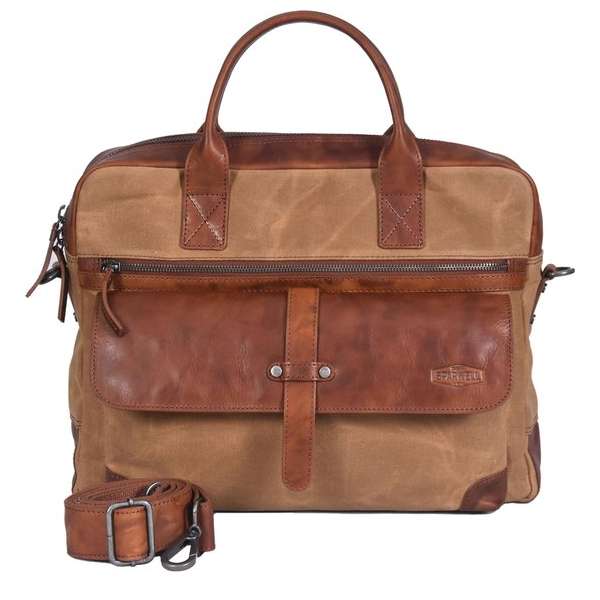 Sparwell Sure Smith Leren Laptoptas - 13 inch - Bruin