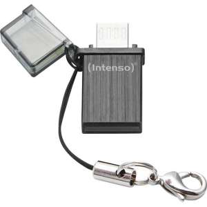 Intenso Mini Mobile Line USB flash drive 8 GB USB Type-A / Micro-USB 2.0 Zwart