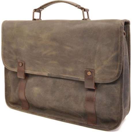 Barbarossa Ruvido Brief Case Laptop Schoudertas 15.4 Military