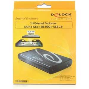 DeLOCK 2.5 External Enclosure  (Retail, 42494, USB 3.0)