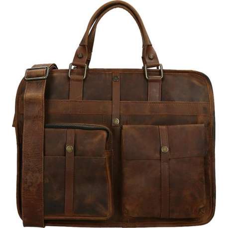 Berba Ruvido laptoptas 15.6 inch coffee