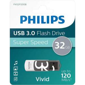 Philips FM32FD00B USB flash drive 32 GB USB Type-A 3.2 Gen 1 (3.1 Gen 1) Zwart, Wit