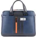 Piquadro Urban Slim Portfolio Computer Briefcase 14'' Blue/Grey