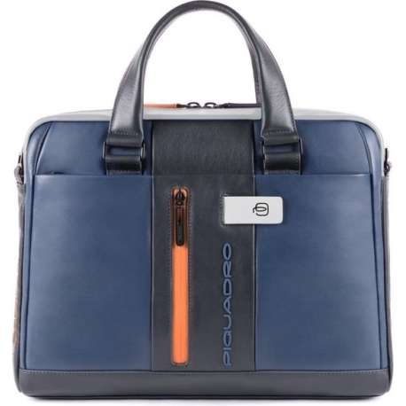 Piquadro Urban Slim Portfolio Computer Briefcase 14'' Blue/Grey