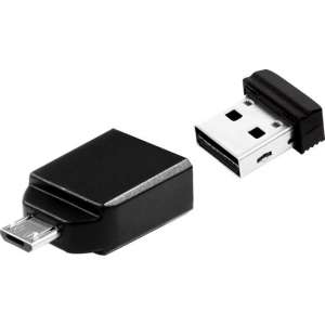 USB-Stick 16GB Verbatim 2.0 Store'n Stay + OTG Adapter retail