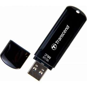 Transcend JetFlash 750, 16GB 16GB USB 3.0 Zwart USB flash drive