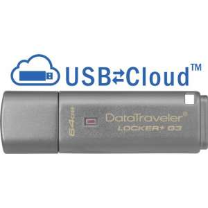 Kingston Locker+ G3 - USB-stick - 64 GB