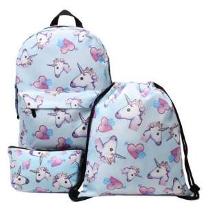 Unicorn Love Rugzak, Gymtas en Etui - Meisjes Schoolspullen - 20 Liter