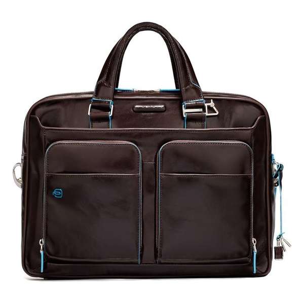 Piquadro Laptoptas Blue Square Leer - bruin