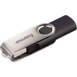 "Hama FlashPen ""Rotate"" USB 2.0, 32GB, 6MB/s, Schwarz/Silber [USB-Stick]"
