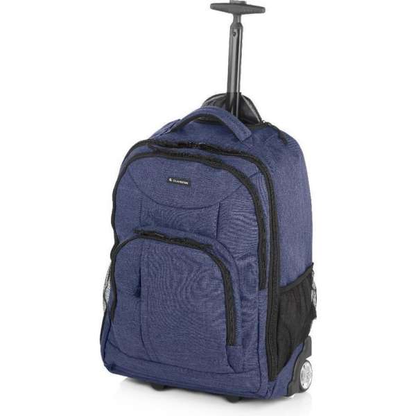 Gladiator - Crew Denim - 15" Laptop Rugzaktrolley - blauw