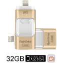 DrPhone Flashdrive 32 GB USB Stick iPhone / iPad / Samsung USB Stick - Micro USB Naar USB Type A - Geheugenstick Data