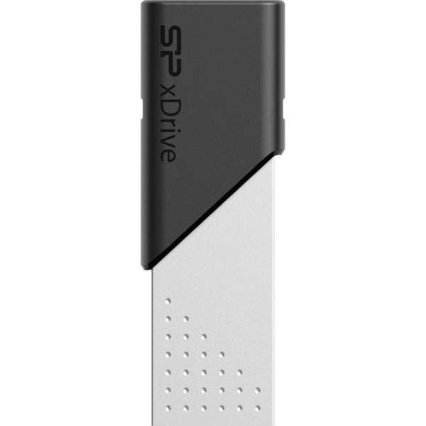 Silicon Power 128GB xDrive Z50 USB 3.1/ Lightning dual flashdrive Titanium