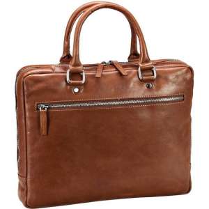 Leonhard Heyden Cambridge laptoptas 1-vaks 13 inch - Cognac