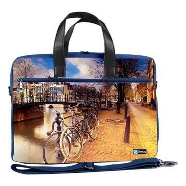 Laptoptas 17,3 / schoudertas Amsterdam - Sleevy - laptoptas - schooltas