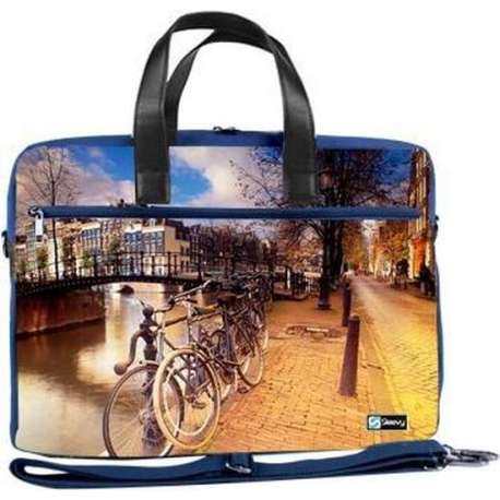 Laptoptas 17,3 / schoudertas Amsterdam - Sleevy - laptoptas - schooltas