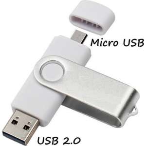 Micro USB + USB Stick 64GB Switch (Wit)