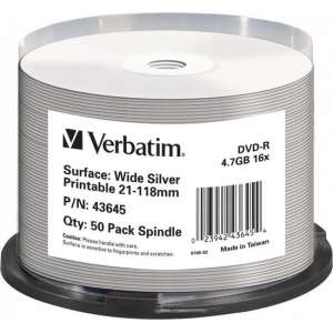Verbatim DVD-R AZO 4.7GB 16X WIDE PRINTABLE - Rohling