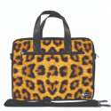 Laptoptas 17,3 / schoudertas luipaard print - Sleevy - laptoptas - schooltas