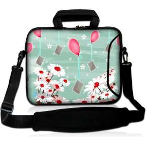 Laptoptas 17,3 inch bloemen en ballonnen - Sleevy