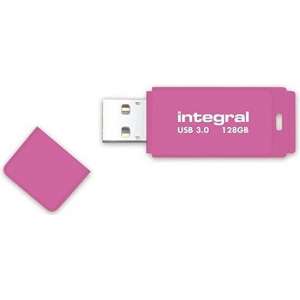 Integral INFD128GBNEONPK3.0 USB flash drive 128 GB USB Type-A 3.2 Gen 1 (3.1 Gen 1) Roze
