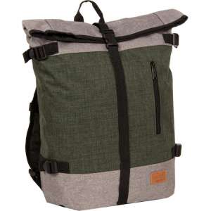 New Rebels Creek Roll Top Backpack Dark Green/Anthracite VII | Rugtas | Rugzak.