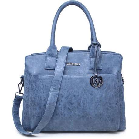 Wimona Isabella 2060 Schoudertas / Laptoptas - 15,4 inch - Blauw