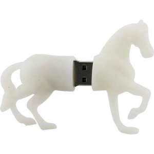 Paard usb stick 32gb wit - 1jaar garantie - A graden chip