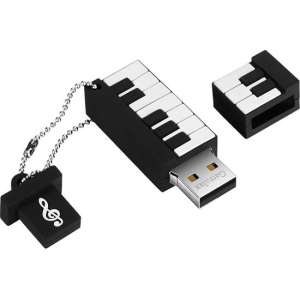 Piano usb stick 16gb - 1 jaar garantie - A graden klasse chip