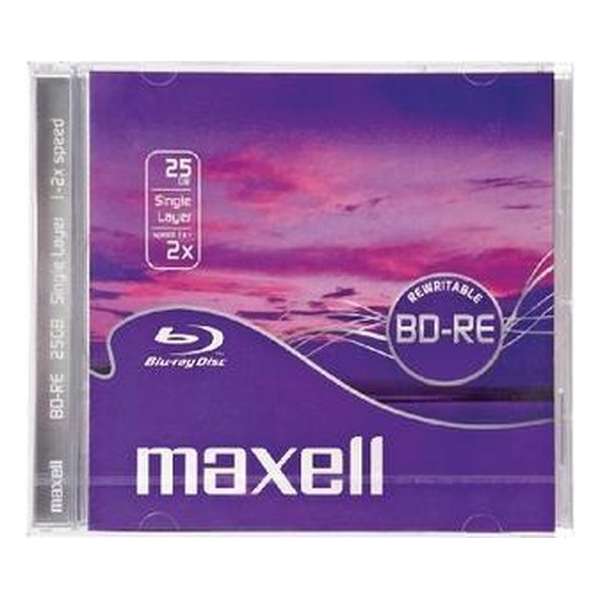 Maxell behuizing: MAXELL BLU-RAY 1-2X SPEED 25GB SINGLE LAYER
