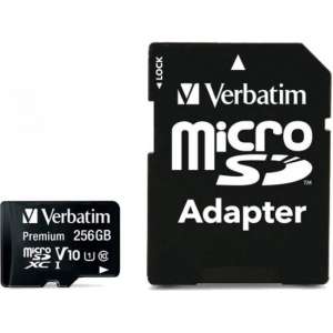 VERBATIM MICRO SDXC PREMIUM 256GB CLASS
