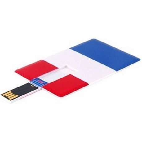 Creditcard usb stick Franse vlag 8GB -1 jaar garantie – A graden klasse chip