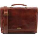 Tuscany Leather 1st Class Heren Aktetas Bruin