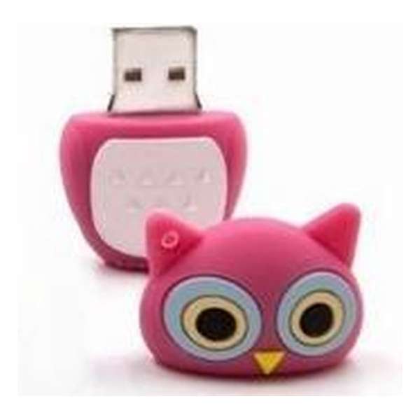 Roze Uil  - USB-stick - 8 GB - LeuksteWinkeltje