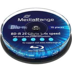 BD-R 4x CB 25GB MediaR 10St
