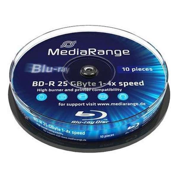 BD-R 4x CB 25GB MediaR 10St