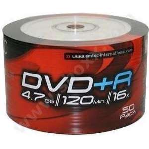 DVD+R Emtec 4,7GB 50pcs 16x Cake shrink