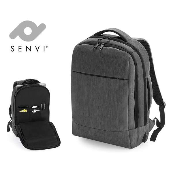 Senvi Charge Business Laptop Rugzak - Kleur Grijs - 16.5 Liter