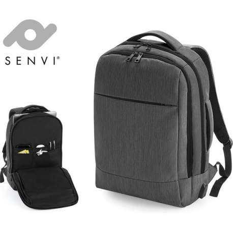 Senvi Charge Business Laptop Rugzak - Kleur Grijs - 16.5 Liter