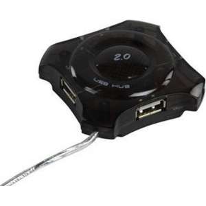 basicXL - 4-Poorts USB Hub - Zwart