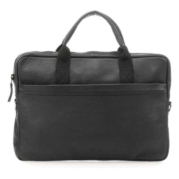 Still Nordic Sami Leren Laptoptas - 13 inch - Zwart