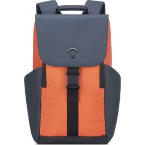 Delsey Securflap Laptop Backpack - Anti Diefstal - 1 Compartment - 15 inch - Orange