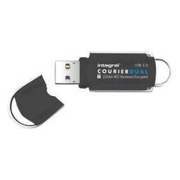 USB-Stick 64GB Integral USB3.0 Courier Dual FIPS197 Win/M