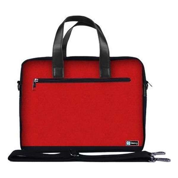 Laptoptas 13,3 / schoudertas rood - Sleevy - laptoptas - schooltas