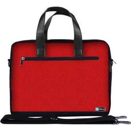 Laptoptas 13,3 / schoudertas rood - Sleevy - laptoptas - schooltas